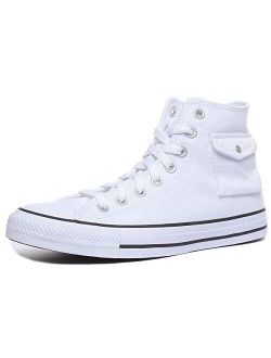 Chuck Taylor All Star Pocket Varsity Remix Trainers Women White - 6.5 - High Top Trainers Shoes