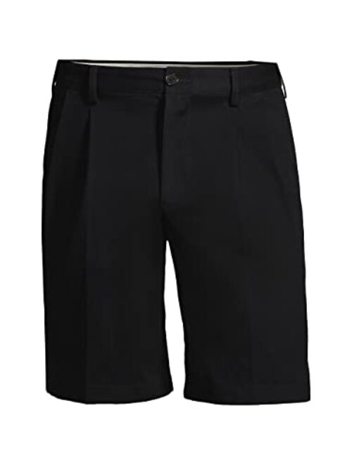 Lands' End Men's Comfort Waist Pleated 9" No Iron Chino Shorts