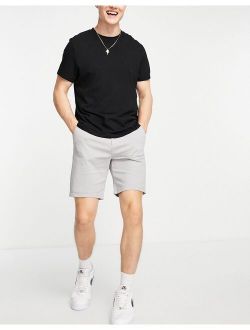 organic cotton blend slim chino in gray