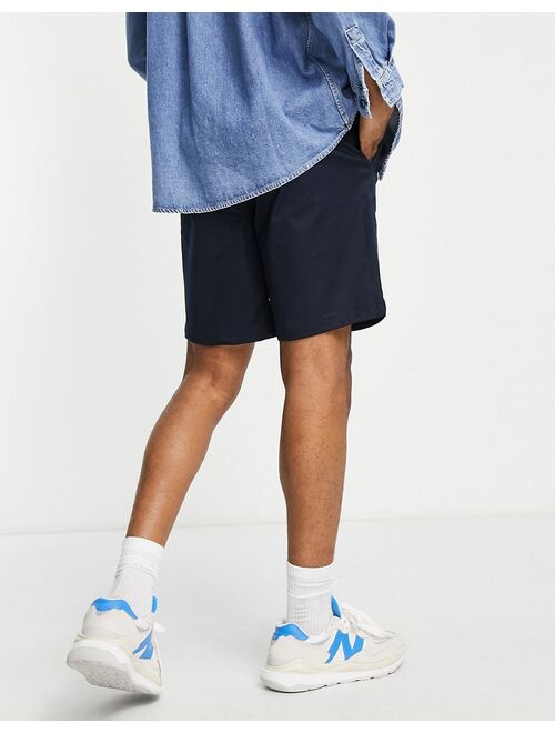 Selected Homme loose fit chino shorts in navy