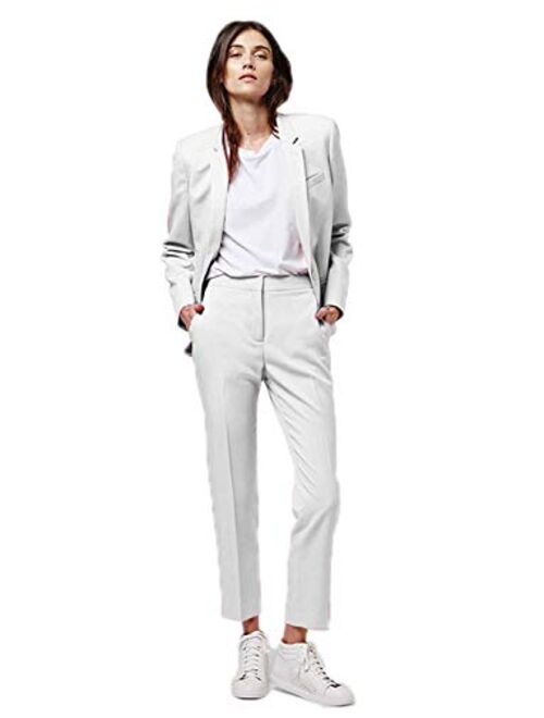 Lilis Women's Slim 2 Piece Casual Suits Office Lady Blazer Pants & Jacket Suits Set