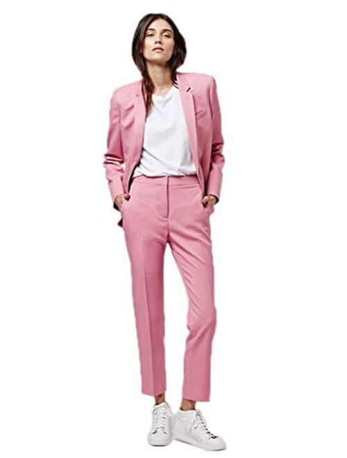 Lilis Women's Slim 2 Piece Casual Suits Office Lady Blazer Pants & Jacket Suits Set