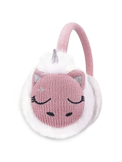 Gifts Treat Girls Earmuffs Boys Knitted Earmuffs in Plush Adjustable Padded Winter Ear Warmers for Toddlers Boys Girls