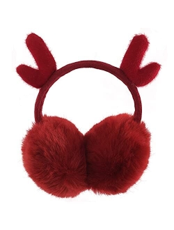 XIAOHAWANG Toddler Kids Winter Knitted Ear muffs Soft Plush Ear Warmers for Baby Boys Girls Outdoor Cute Dinosaur Ear Covers Headband