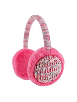 Ztl Kids Knit Earmuffs Winter Outdoor Plush Ear Warmers for Boys Girls 4-16 Years