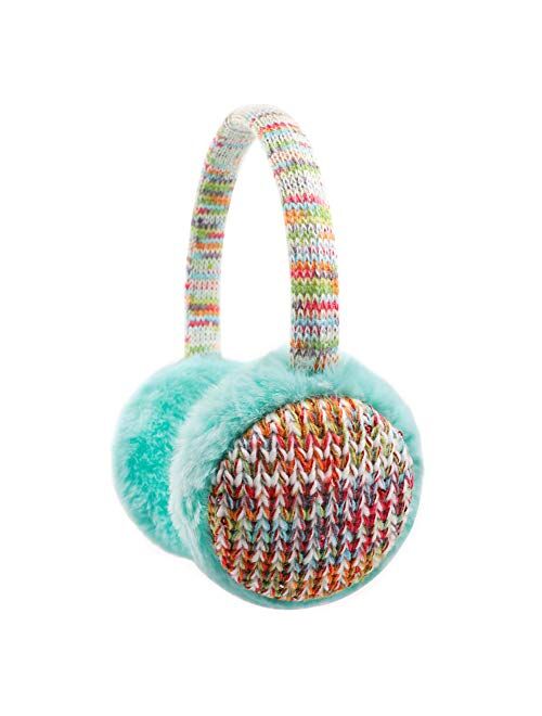 Ztl Kids Knit Earmuffs Winter Outdoor Plush Ear Warmers for Boys Girls 4-16 Years