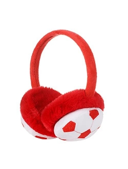 FANFX boys Football Ear muffs kids winter warm earmuffs for boys plush earmuffs Ear Warmer for 3-12 year old children