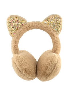 XIAOHAWANG Winter Earmuffs for Kids Girl Warm Ear Muffs Baby Boy Plush Padded Ear Warmer