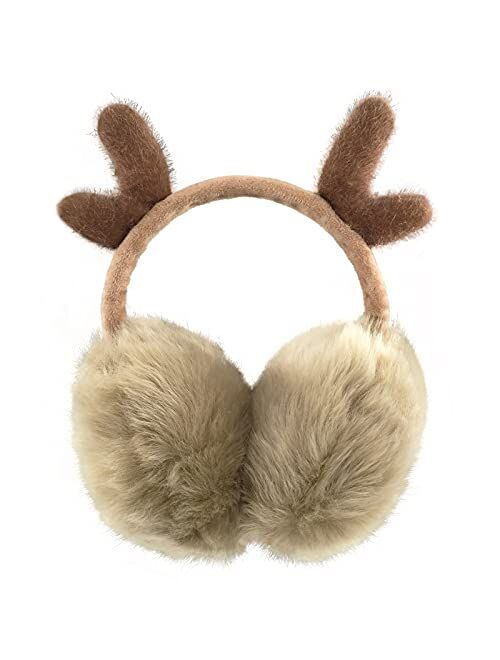 XIAOHAWANG Winter Earmuffs for Kids Girl Warm Ear Muffs Baby Boy Plush Padded Ear Warmer