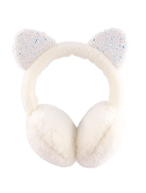 XIAOHAWANG Winter Earmuffs for Kids Girl Warm Ear Muffs Baby Boy Plush Padded Ear Warmer