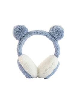 IPENNY Kids Winter Warm Soft Plush Earmuffs Boys Girls Soccer Ear Warmer for Outdoor