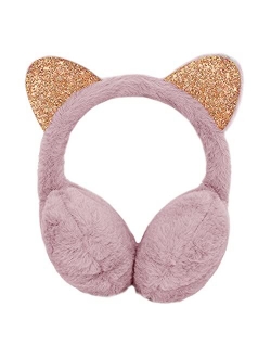 IPENNY Kids Winter Warm Soft Plush Earmuffs Boys Girls Soccer Ear Warmer for Outdoor