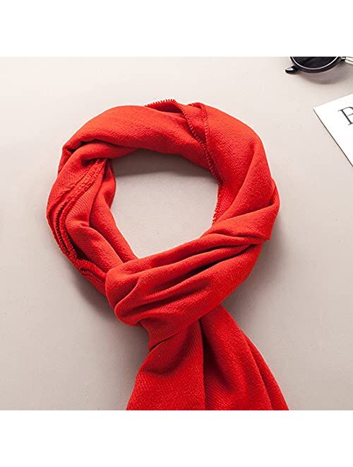 FWGB Scarf for Boy Girl Kids Soft Spring Fall Wrap for Man Woman Toddler Plain Shawl