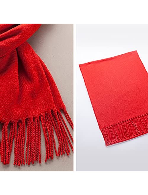 FWGB Scarf for Boy Girl Kids Soft Spring Fall Wrap for Man Woman Toddler Plain Shawl