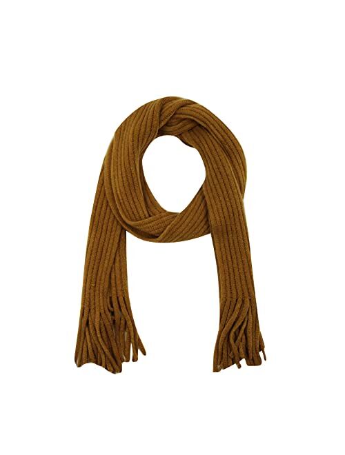 RARITYUS Kids Knitted Tassel Scarf Fashion Solid Color Toddler Soft Warm Scarves Neck Warmer Winter for Girls Womens