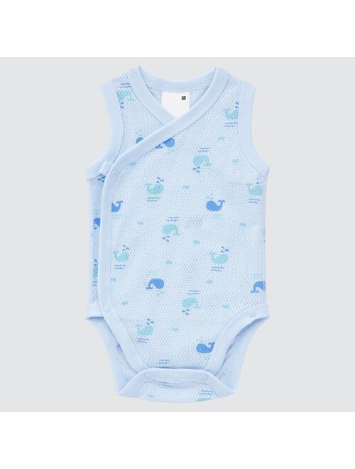 UNIQLO Joy of Print Cotton Mesh Inner Bodysuit (Open Front)