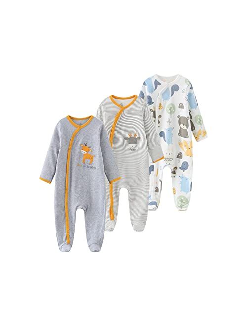 MAMIMAKA Baby Boy Baby Girl Clothes Newborn Outfits Pajamas Sleep and Play