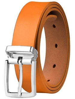 Falari Kids Leather Belts for Boys All Occasion 1" Trim to Fit - One Piece Leather Cutting