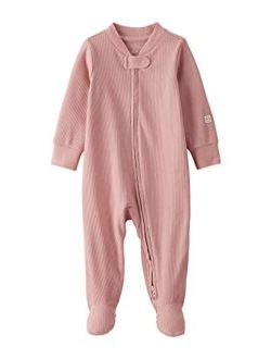 Little Planet By Carter's Baby Girls' Organic Cotton 2-Way Zip Sleep & Play