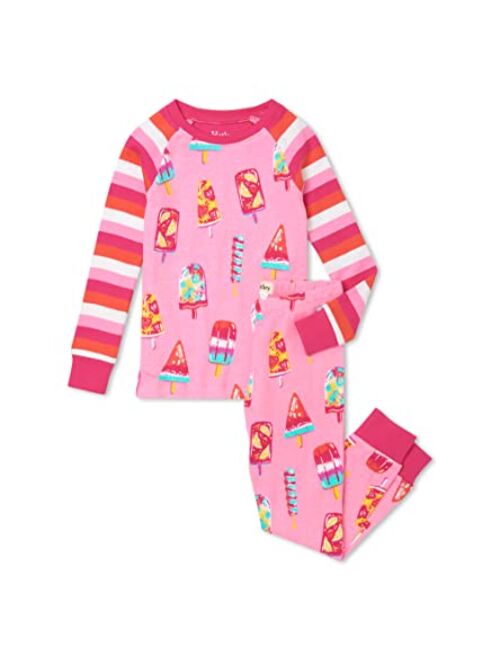 Hatley Kids Unicorn Party Organic Cotton Raglan Pajama Set (Toddler/Little Kids/Big Kids)