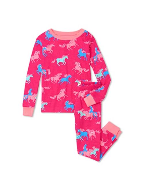 Hatley Kids Frolicking Unicorns Organic Cotton Pajama Set (Toddler/Little Kids/Big Kids)