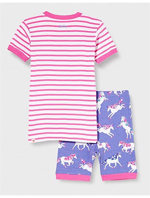 Hatley Girls' Organic Cotton Short Sleeve Pyjama Set