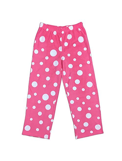 Mad Dog Concepts Mad Dog Girl’s 3 Pack Soft Micro Fleece Fashion Sleepwear Lounge Pajama Pants Stretch Waist