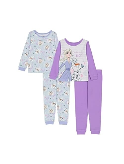 Girls' Frozen Snug Fit Cotton Pajamas