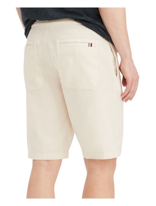 Tommy Hilfiger Men's Cotton Linen Stretch Waistband Beach Short