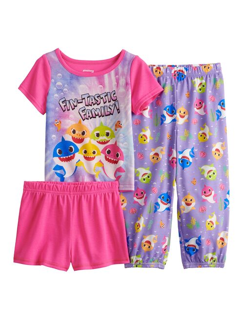 Toddler Girl Baby Shark Pajama Set