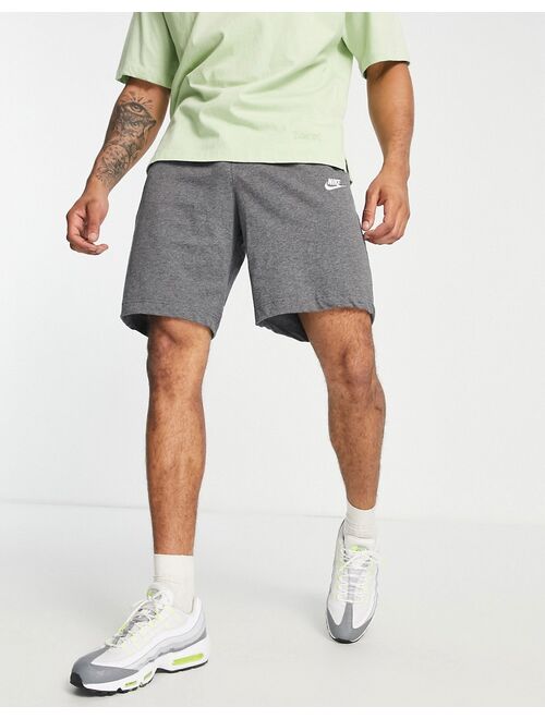 Nike Club jersey shorts in charcoal gray