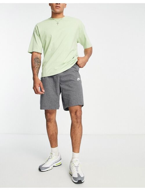 Nike Club jersey shorts in charcoal gray