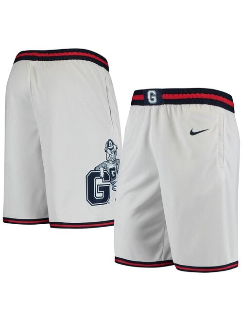 Men's Nike White Gonzaga Bulldogs Limited Basketball Performance Shorts