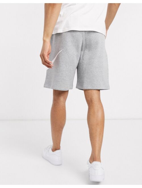 Nike Club Fleece HBR shorts in gray heather