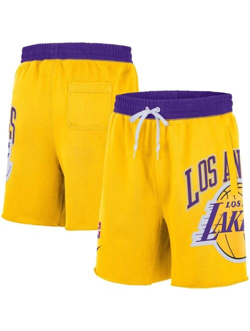 Nike Men's Los Angeles Lakers 75th Anniversary Courtside Fleece Shorts