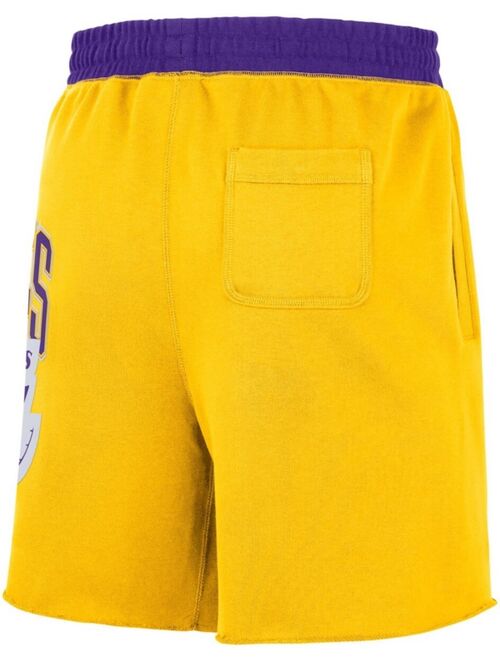 Nike Men's Los Angeles Lakers 75th Anniversary Courtside Fleece Shorts