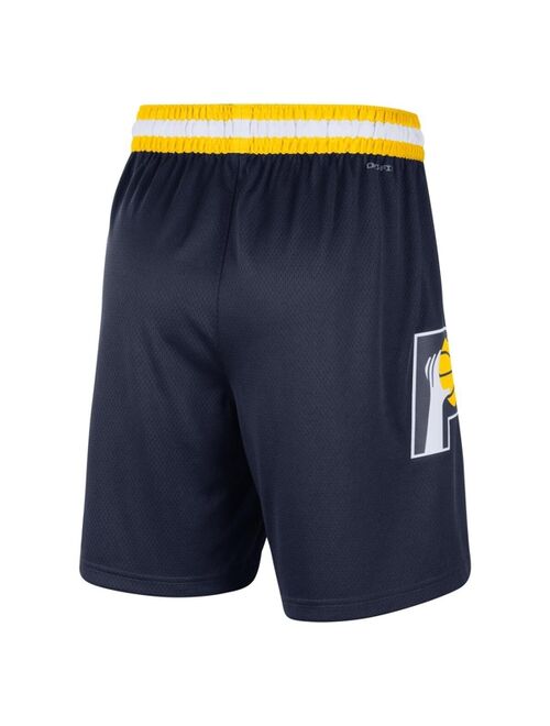 Men's Nike Navy and Gold Indiana Pacers 2021/22 City Edition Swingman Shorts