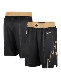 Black and Gold Toronto Raptors 2021/22 City Edition Swingman Shorts