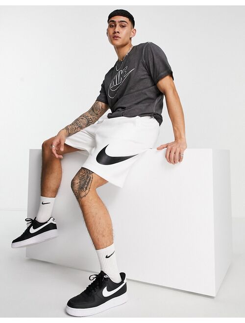 Nike Club shorts in white