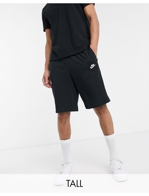 Nike Club Tall shorts in black