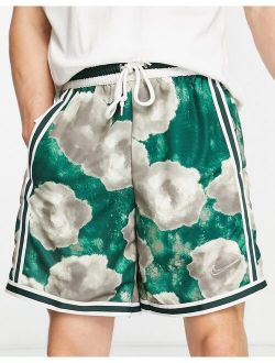 Dri-FIT Floral DNA  all-over burnout print shorts in green