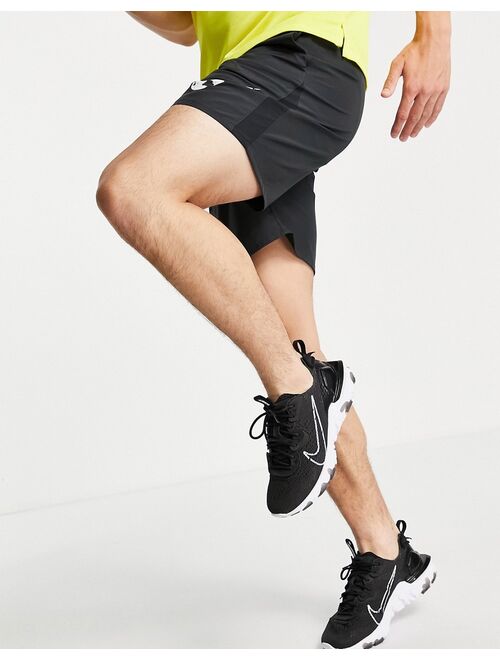 Nike Running Dri-FIT 7-inch colorblock shorts in black