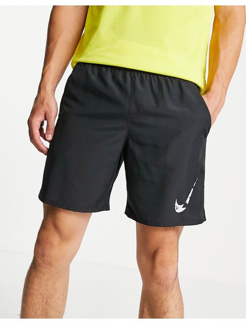 Nike Running Dri-FIT 7-inch colorblock shorts in black