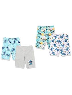 Disney | Marvel | Star Wars | Frozen | Princess Girls and Toddlers' Midi Bike Short, Pack of 4