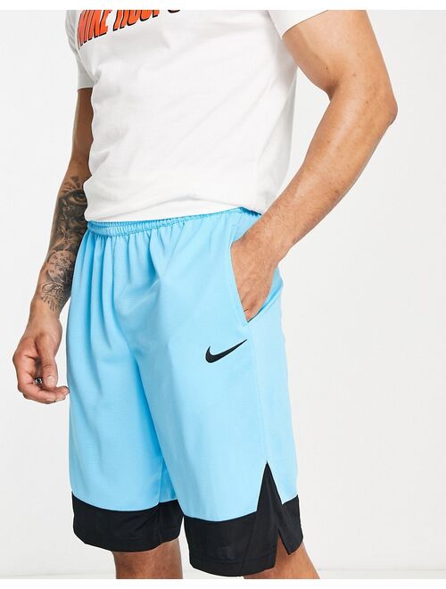 Nike Basketball Dri-FIT Icon polyknit mesh shorts in aqua