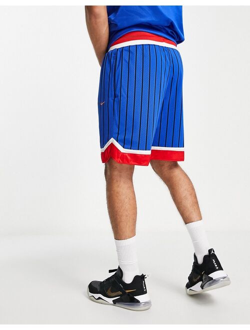 Nike Basketball Dri-FIT Lil Penny shorts in blue