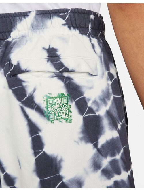 Nike Archaeo Swoosh Pack graphic all over print shorts in off white