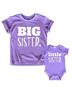 Unordinary Toddler Big Sister Little Sister Matching Outfits Shirt Gifts Girls Newborn Baby Set