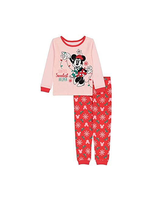 Disney Kids' Baby Minnie and Mickey Seasonal Cotton Pajamas