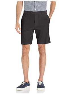 Men's Linen-Blend Flat Front Shorts